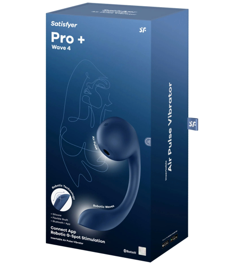 Nowoczesny Podwójny Stymulator Pro + Wave 4