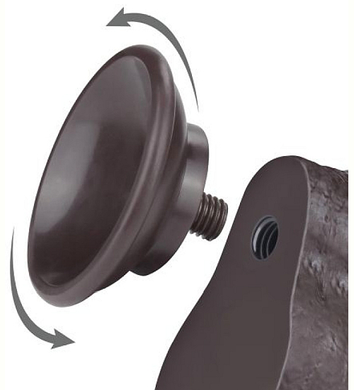 Ciemnoskóry sztuczny penis z przyssawką