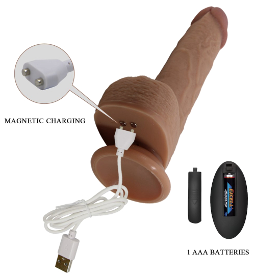 Realistyczny wibrator Tommy z bezprzewodowym pilotem