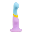 Trzykolorowe dildo z miękkiego silikonu