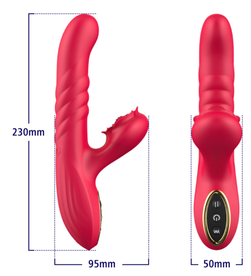 Wibrator z Różą do stymulacji punktu G i łechtaczki