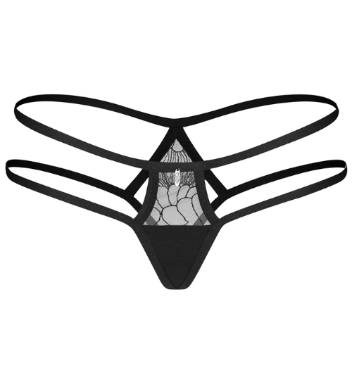 Kuszące stringi z paskami