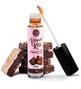 Lip Gloss Vibrant - wibrujący błyszczyk brownie