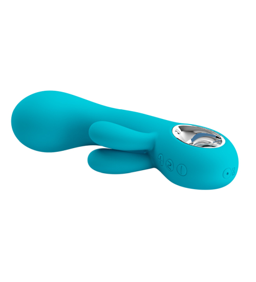 Turkusowy króliczek z uchwytem