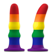 Tęczowe silikonowe dildo Mythology