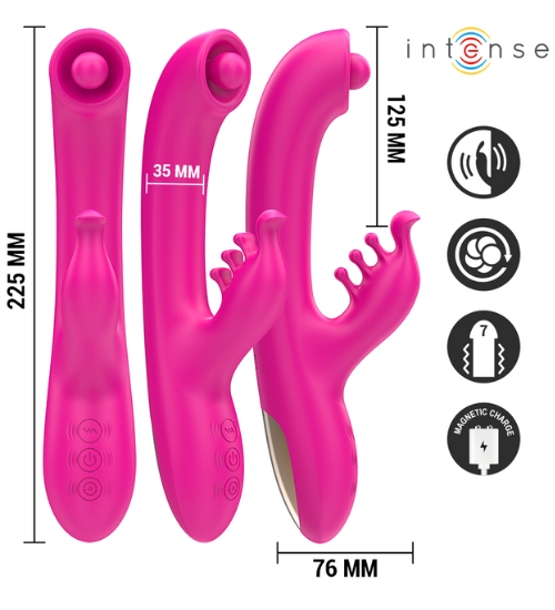 Różowy króliczek z obrotową kulką