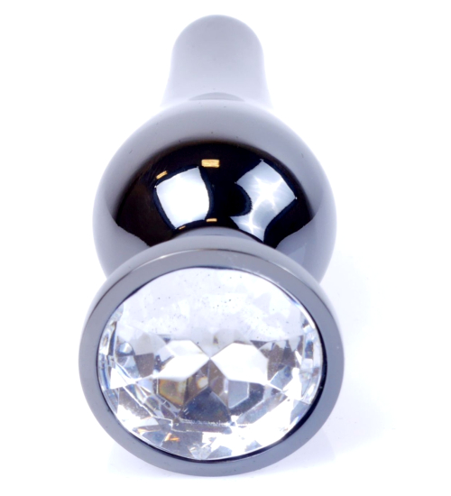 Czarny Plug Analny z Diamentem