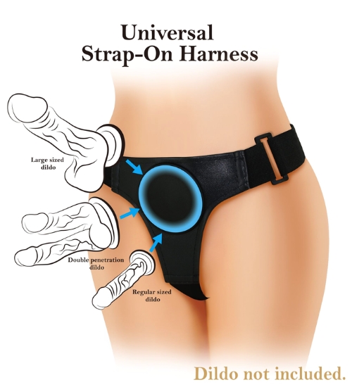 Uprząż strap-on - Harness Briefs Black