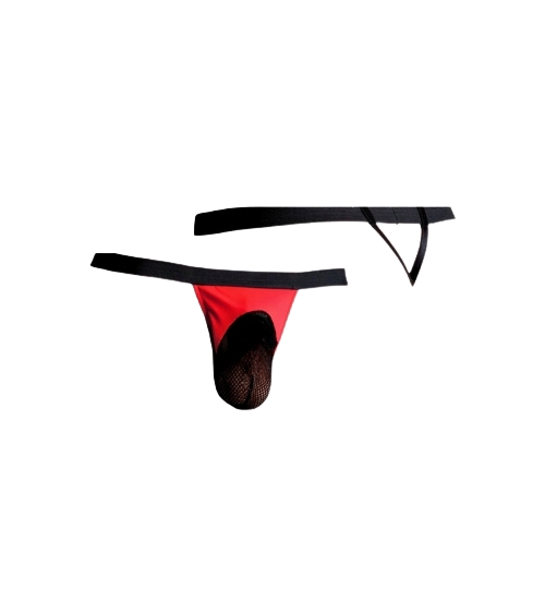 Prześwitujące stringi męskie