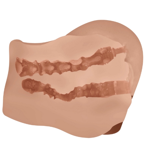 Wibrujący tyłeczek z podwójnym wejściem