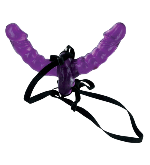 Podwójne dildo na pasku