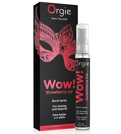 Chłodzący truskawkowy spray do ust - Orgie WOW!