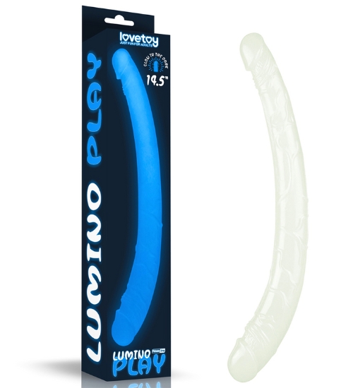 Długie podwójne świecące dildo