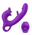Fioletowy wibrator z flappingiem