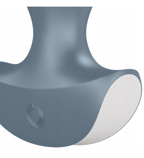 Gustowny szary plug - 12 wibracji