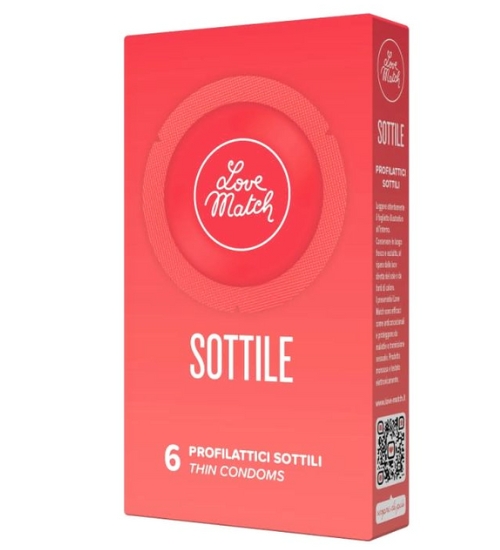 Dyskretne cienkie prezerwatywy 6 szt