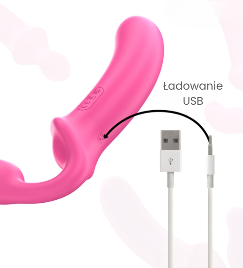 Podwójny strap-on z pilotem