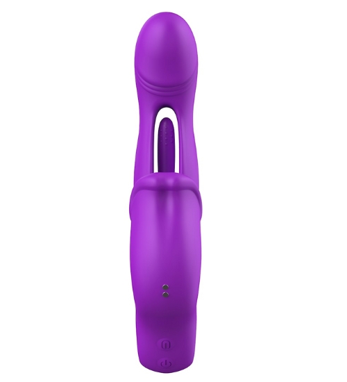 Fioletowy wibrator z flappingiem