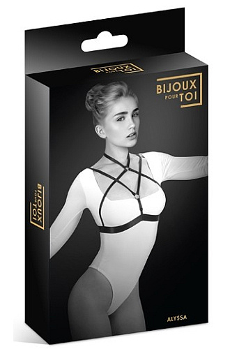 Paski podkreślające dekolt i biust