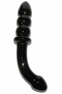 Lovetoy -szklane czarne dildo