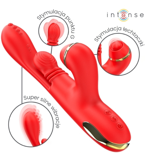 Wielofunkcyjny wibrator z wymiennymi końcówkami