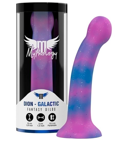 Galaktyczne silikonowe dildo z brokatem
