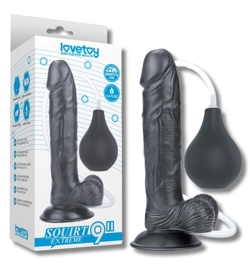 Dildo z funkcją wytrysku 