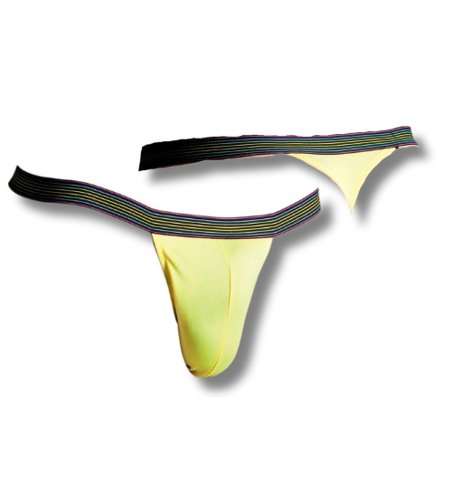 Erotyczne żółte stringi