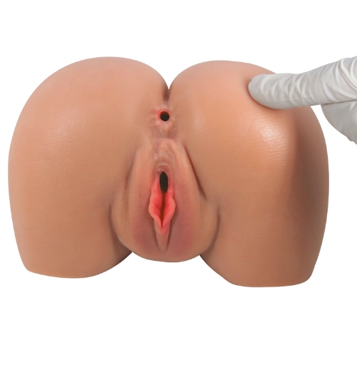 Wibrujący tyłeczek z podwójnym wejściem