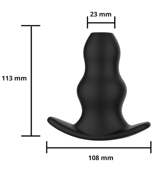 Silikonowy korek analny z tunelem