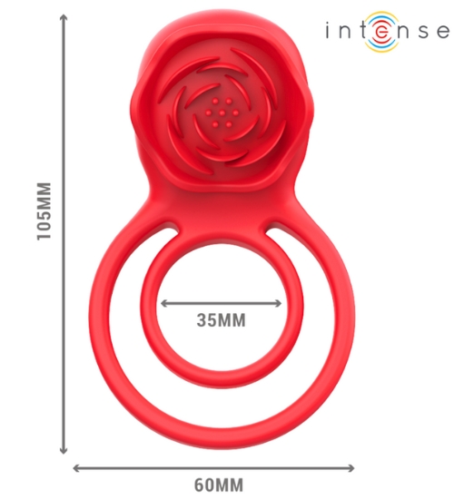 Wibrująca róża na pierścieniu z pilotem