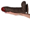 Mega brązowe dildo Rapture