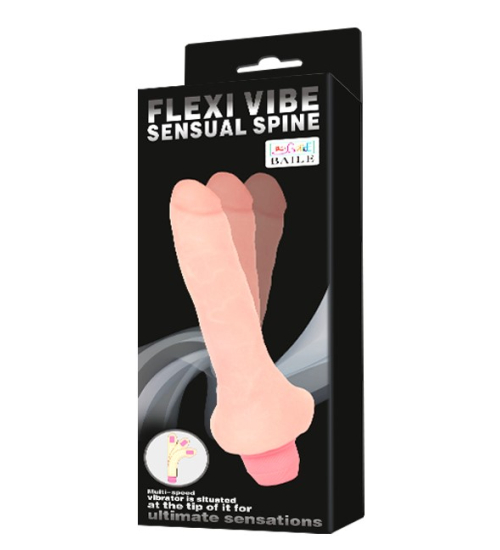 Smukły wibrator z kręgosłupem