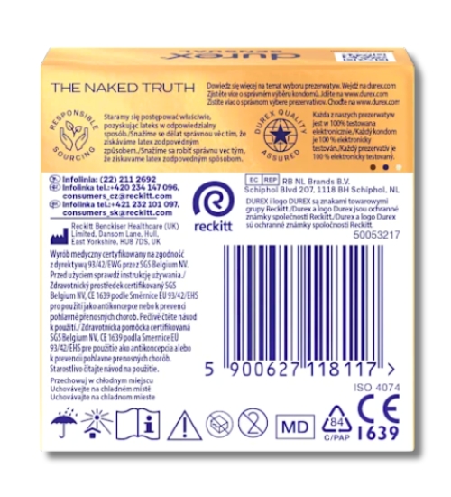 Supercienkie Durex Sensual 3szt.