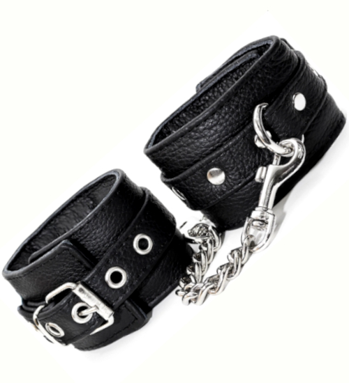 Solidne czarne kajdany