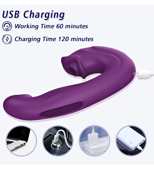 Wielofunkcyjny wibrator z flappingiem