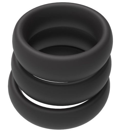 Zestaw 3 szerokich pierścieni erekcyjnych