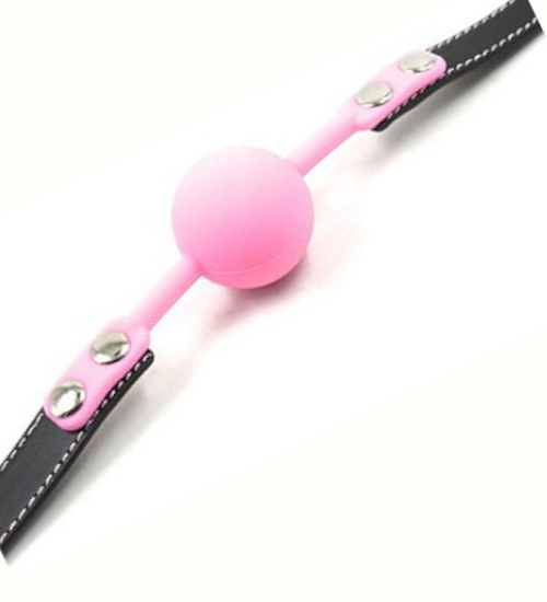 Ball Gag Pink - Różowy knebel
