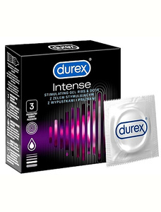 Stymulujące prezerwatywy Durex intense 3 szt