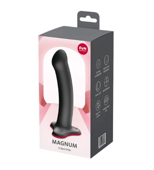 Silikonowe czarne dildo z czerwoną przyssawką