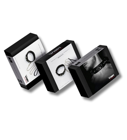 Obroża z kolcami ze smyczą - dla niego