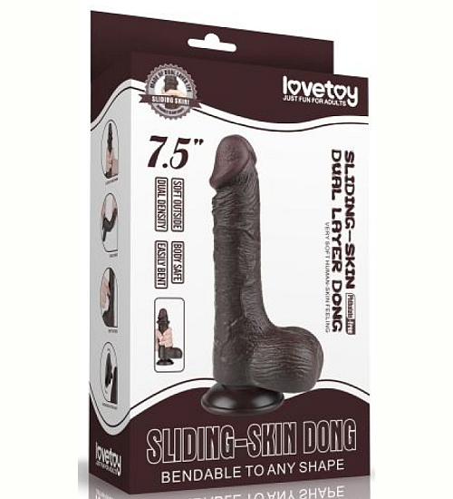 Ciemnoskóry sztuczny penis z przyssawką