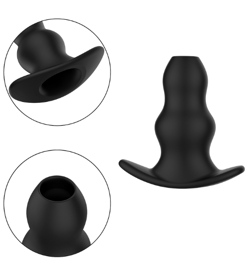 Silikonowy korek analny z tunelem