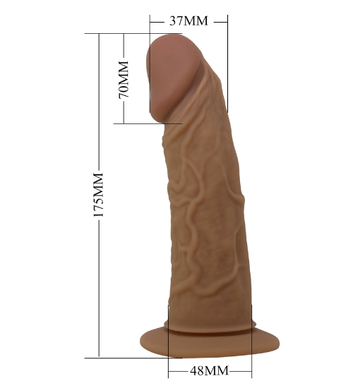 Silikonowy strap-on z miękką główką