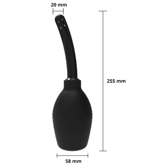 Czarna gruszka analna 310 ml