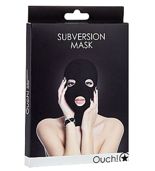Subwersyjna czarna maska