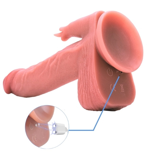 Podgrzewane dildo z ruchem posuwistym