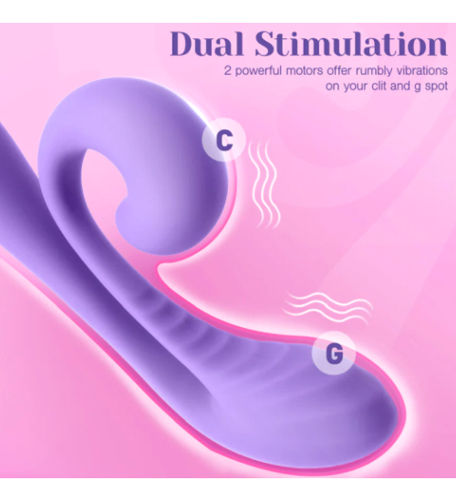 Fioletowy fikuśny wibrator wielozadaniowy