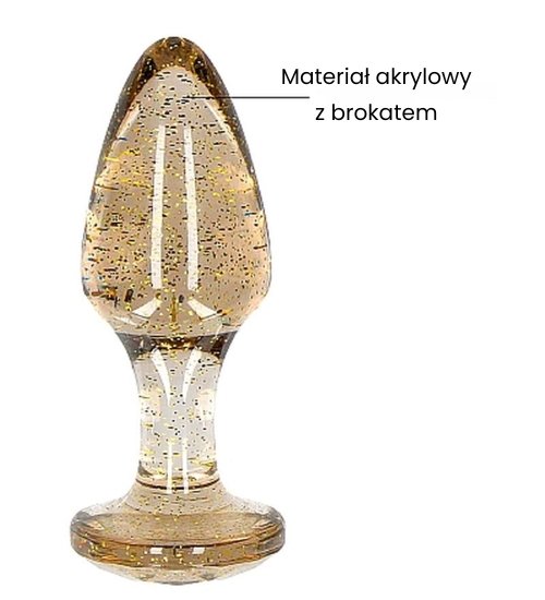 Zestaw akrylowych korków brokatowych