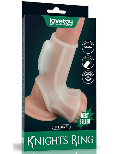 Wibrująca nakładka na penisa i jądra